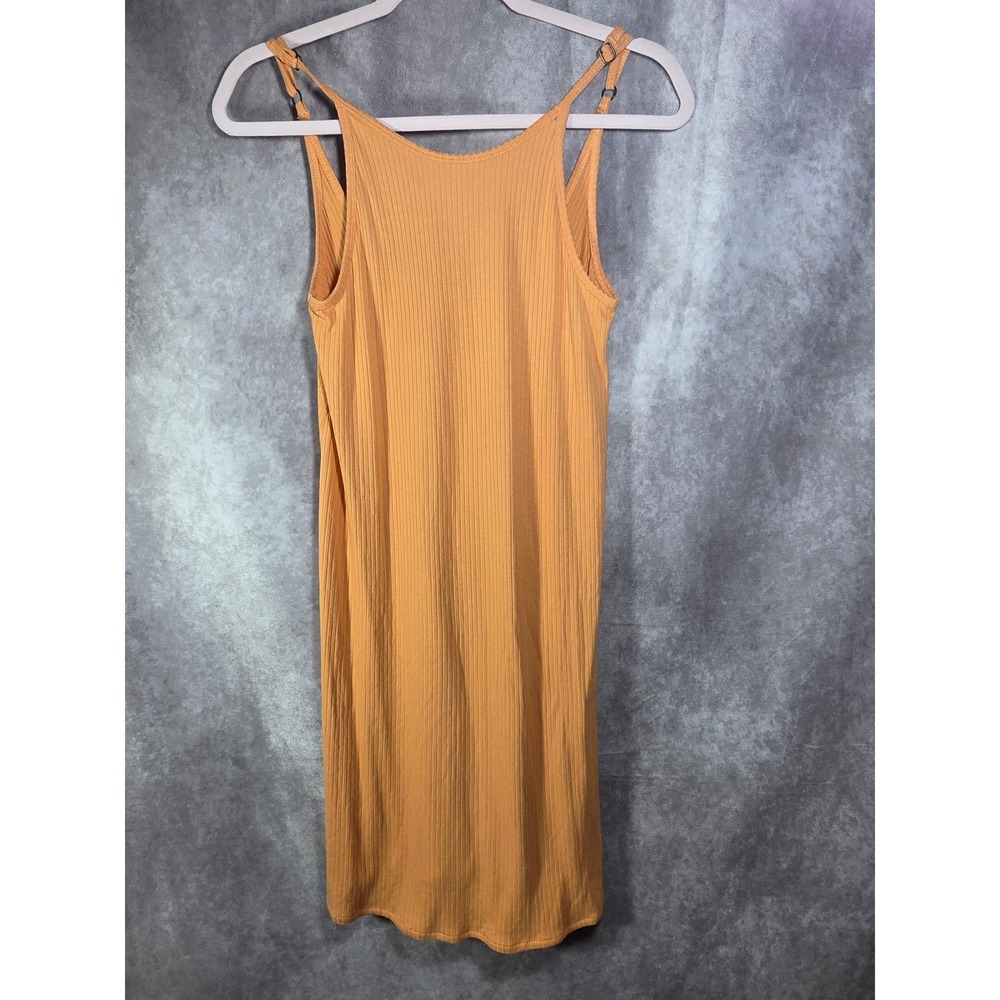 ONeill Saltwater Solids Ribbed Mini Dress Apricot Orange XS